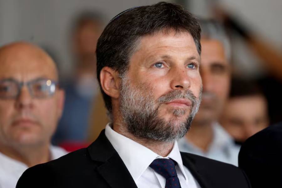 Israeli Finance Minister Bezalel Smotrich attends an inauguration event for Israel's new light rail line for the Tel Aviv metropolitan area, in Petah Tikva, Israel, August 17, 2023.