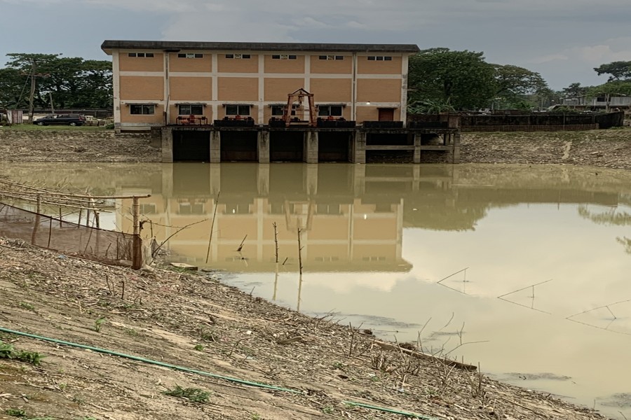 Rahimpur pump house in Zakiganj upazila of Sylhet district — FE Photo
