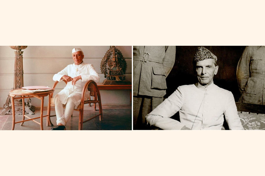 In the instances of Nehru (L) and Jinnah (R), a change in fashion was necessitated by the nationalisms which defined their politics in the lead-up to independence from British rule —Collected Photos
