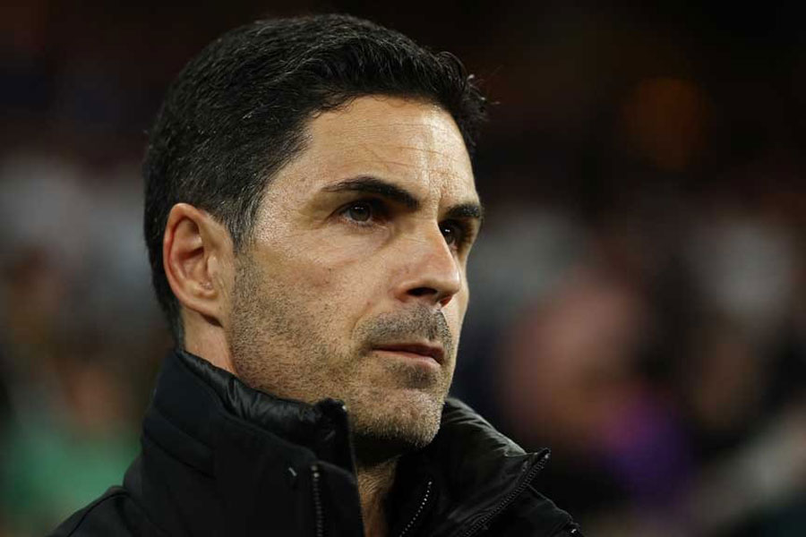 Champions League - Quarter Final - Second Leg - Real Madrid v Arsenal - Santiago Bernabeu, Madrid, Spain - Apr 16, 2025 Arsenal manager Mikel Arteta before the match Action Images via Reuters/Lee Smith