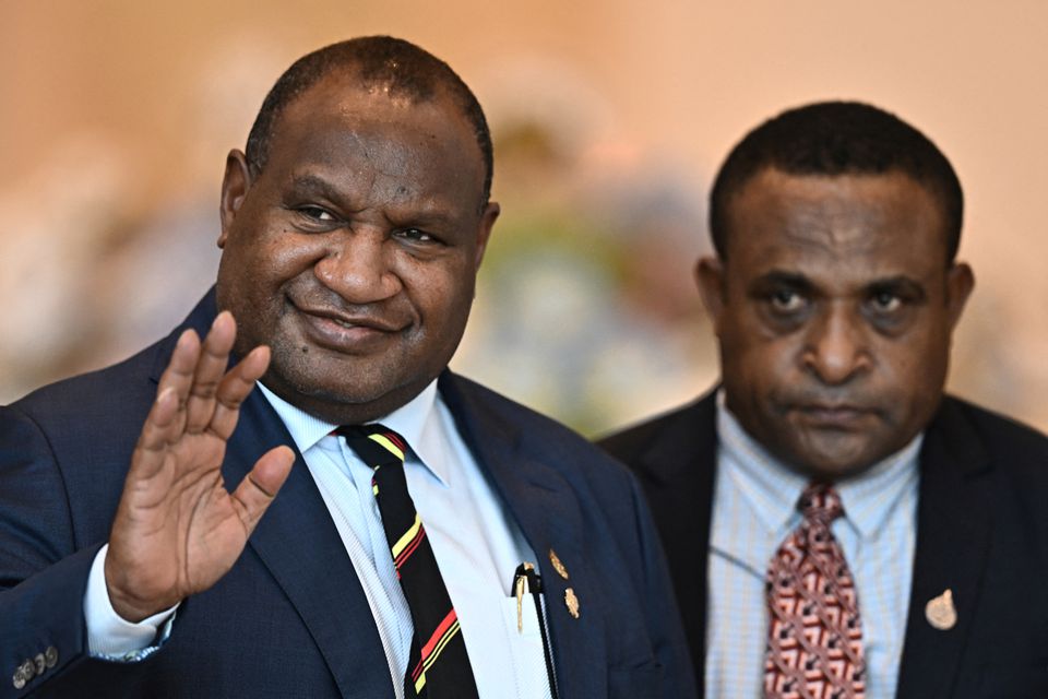 Papua New Guinea's Prime Minister James Marape arrives to attend APEC Leader's Dialogue with APEC Business Advisory Council during the Asia-Pacific Economic Cooperation (APEC) summit, November 18, 2022, in Bangkok, Thailand. Lillian Suwanrumpha/Pool via REUTERS