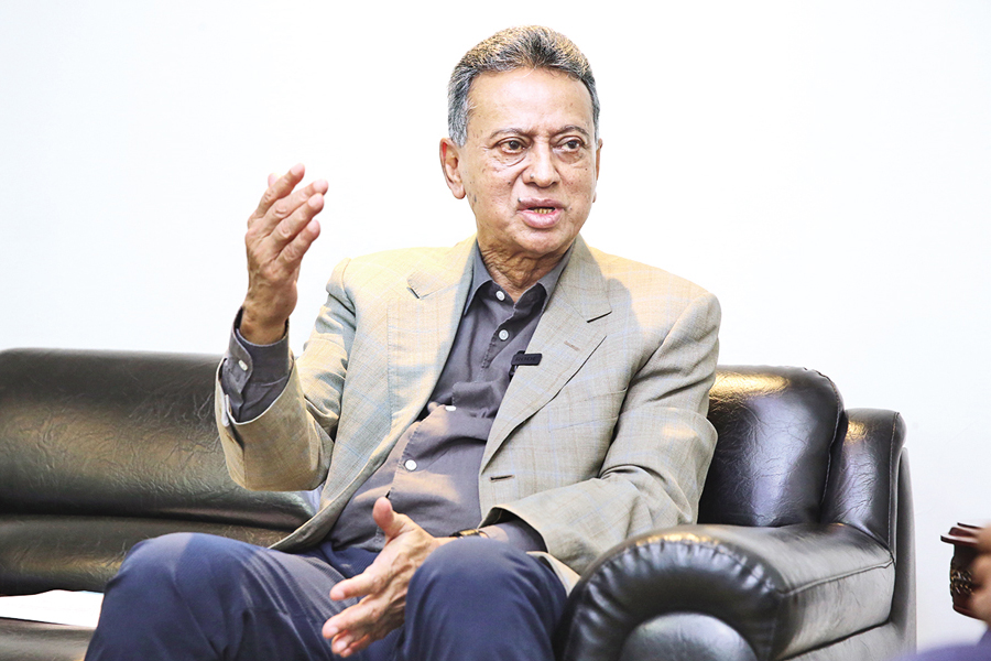 Senior BNP leader Amir Khosru Mahmud Chowdhury talks to the FE in an interview — FE Photo