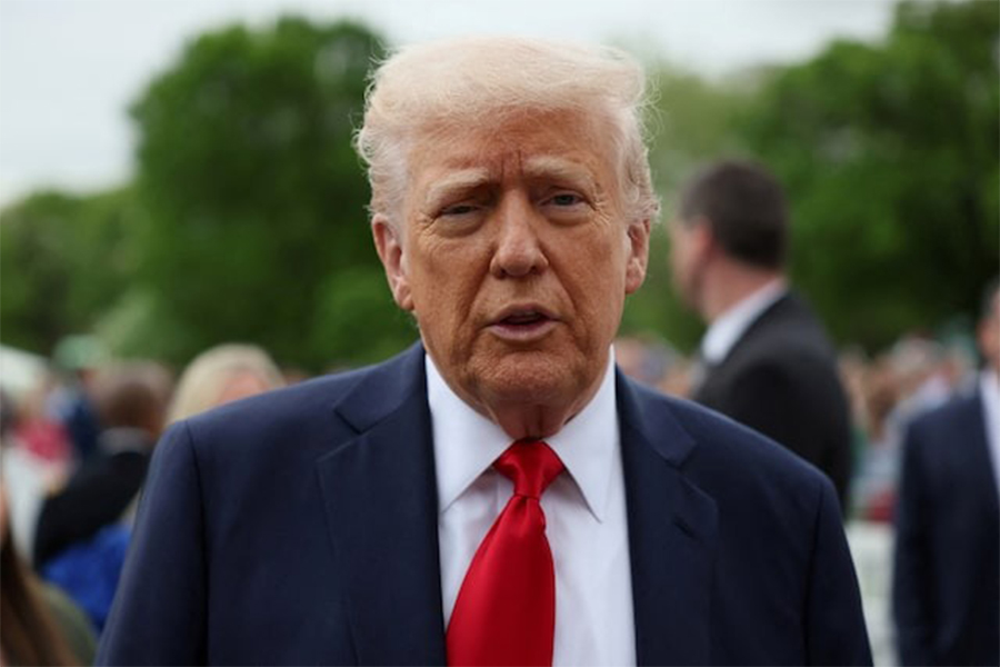 US President Donald Trump attends the annual White House Easter Egg Roll, on the South Lawn of the White House in Washington, DC, US on April 21, 2025 — Reuters photo