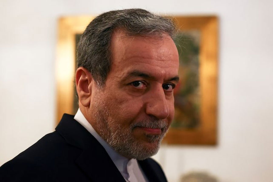 Iranian Foreign Minister Abbas Araghchi gives a briefing on the sidelines of a UN event in Lisbon, Portugal, November 27, 2024.