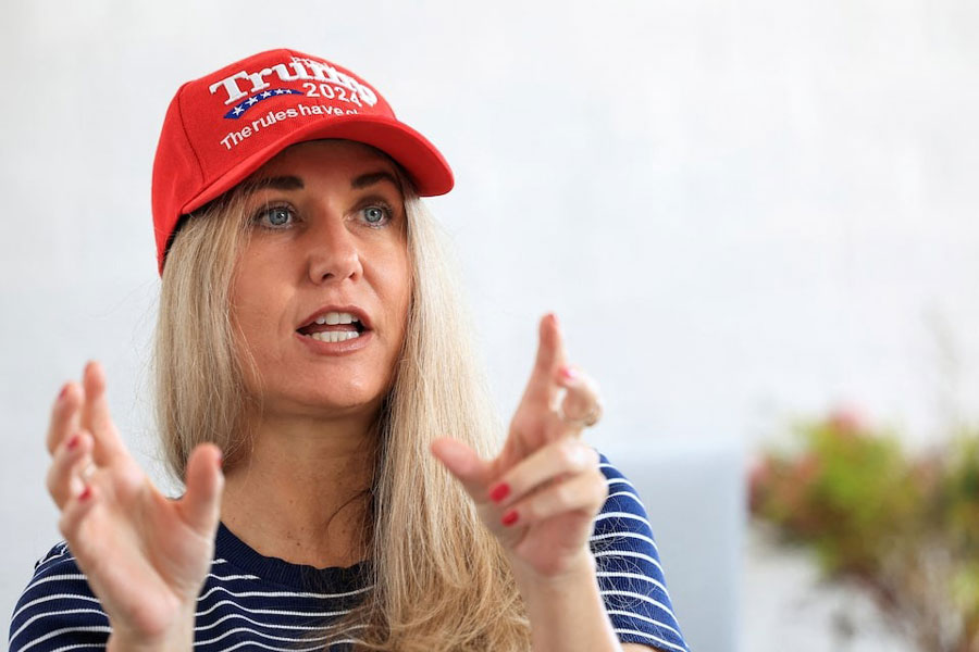 Katia Beeden, life coach and campaigner for white South Africans who want to apply for US refugee status, speaks at her residence in Fish Hoek, Cape Town, South Africa April 24, 2025.