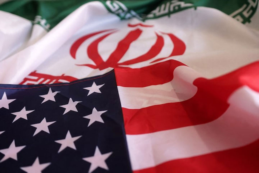 USA and Iranian flags are seen in this illustration taken, September 8, 2022.