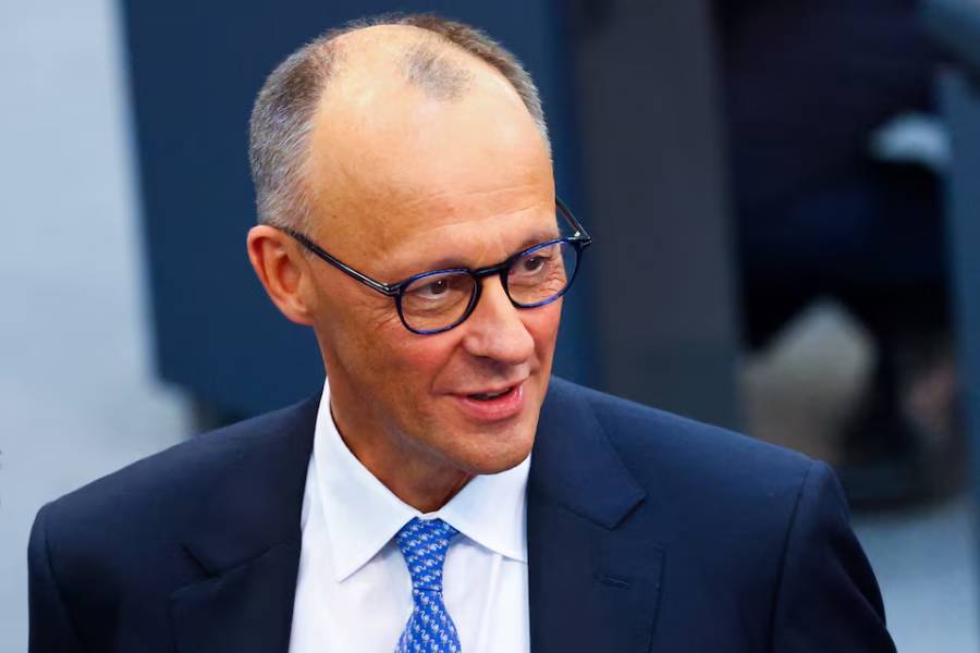 Incoming Chancellor Friedrich Merz looks on, on the day of the second round of voting to elect the new German chancellor, after he failed to be elected as chancellor in the first voting round, in the German lower house of parliament Bundestag in Berlin, Germany May 6, 2025.