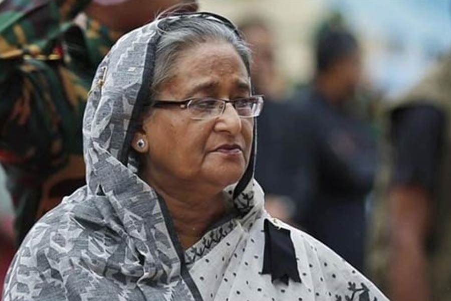 Deposed Prime Minister Sheikh Hasina -- File Photo