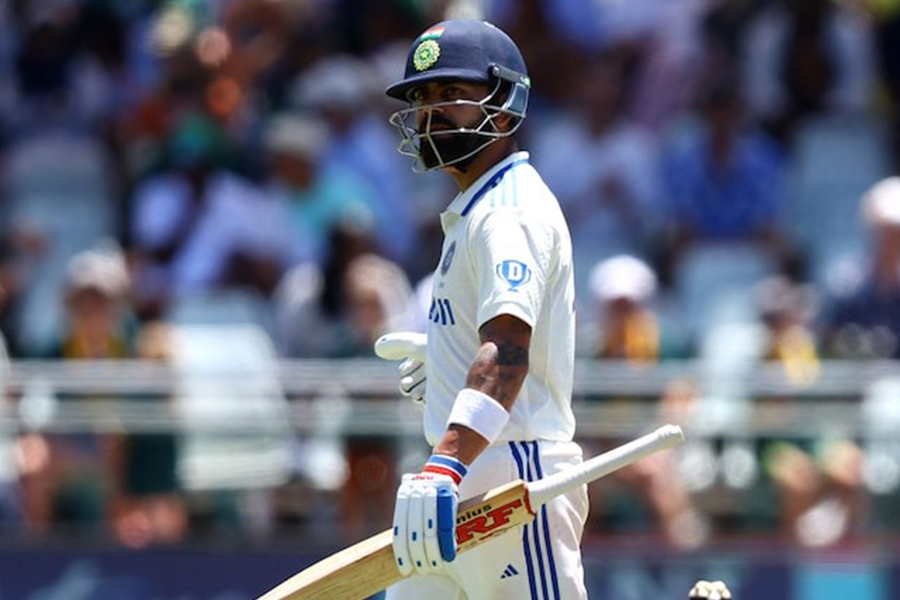India's Virat Kohli walks off after losing his wicket during the second Test against South Africa at Newlands Cricket Ground in Cape Town, South Africa on January 4, 2024 — Reuters/File