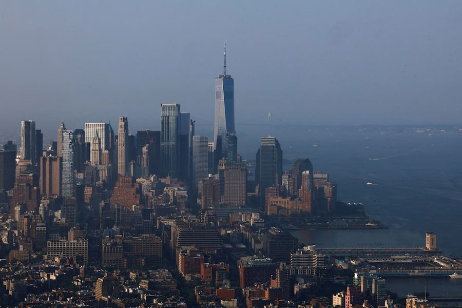 The One World Trade Center building stands amid the Manhattan skyline in New York City, US, July 26, 2023.