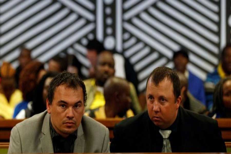 Willem Oosthuizen and Theo Martins Jackson denied any wrongdoing. - Reuters photo