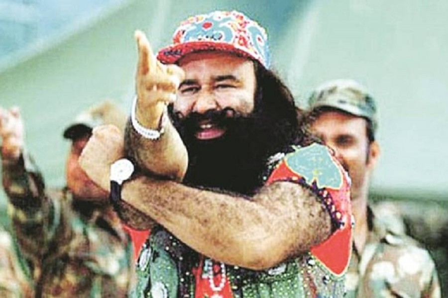 Indian 'godman' Gurmeet Ram Rahim Singh is seen in flamboyant style in this photo collected from internet