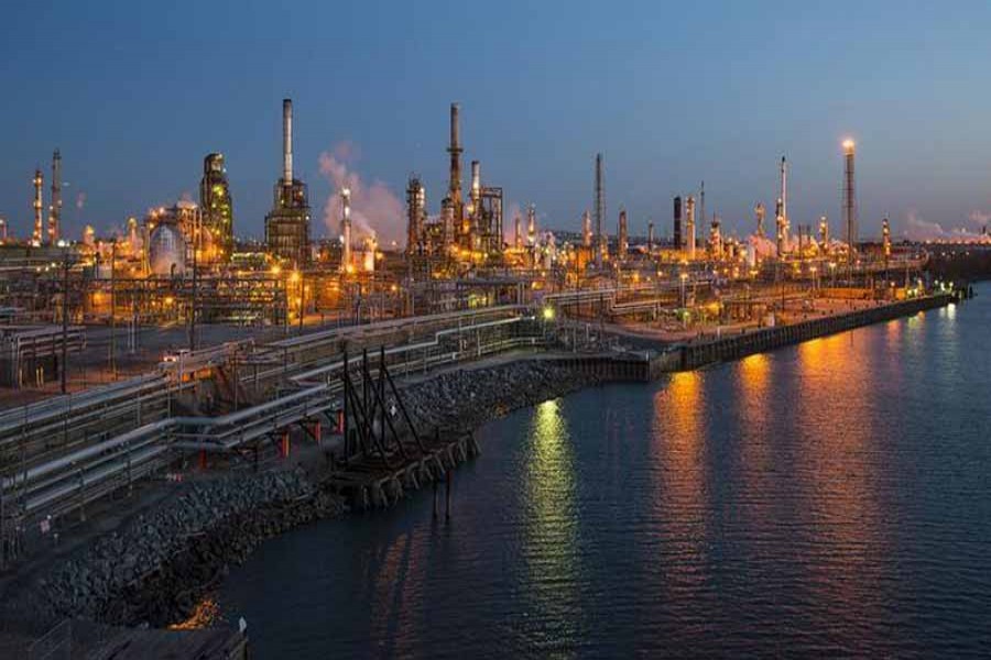 The Philadelphia Energy Solutions oil refinery owned by The Carlyle Group is seen at sunset in Philadelphia. — Reuters