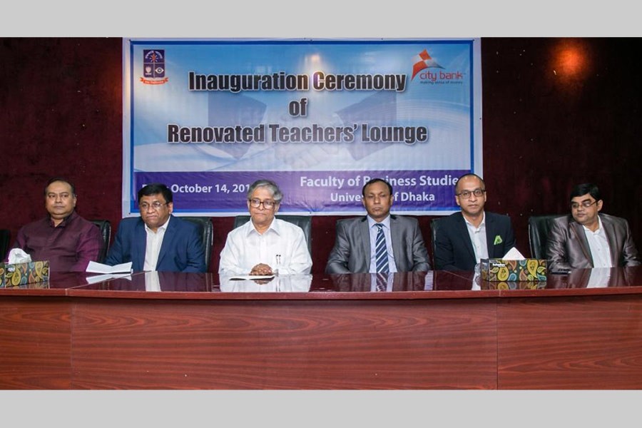 Inauguration ceremony of renovated teachers’ lounge at Faculty of Business Studies of Dhaka University.