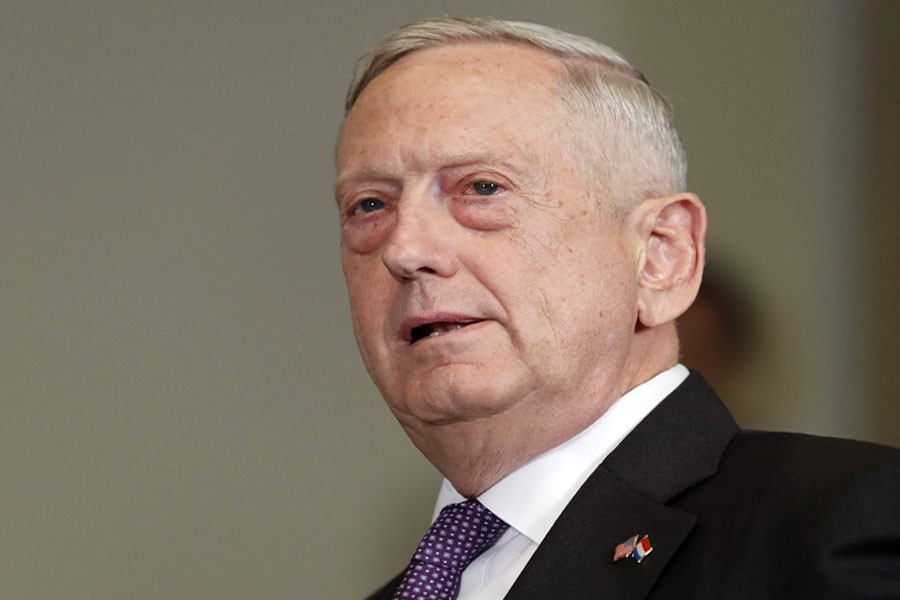 US Defense Secretary Jim Mattis (AP photo)