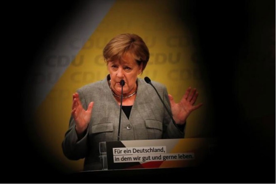 In this file photo, German Chancellor and leader of the conservative Christian Democratic Union (CDU) Angela Merkel speaks at the start of the CDU's election rally for Germany's general election in Dortmund, Germany. – Reuters photo