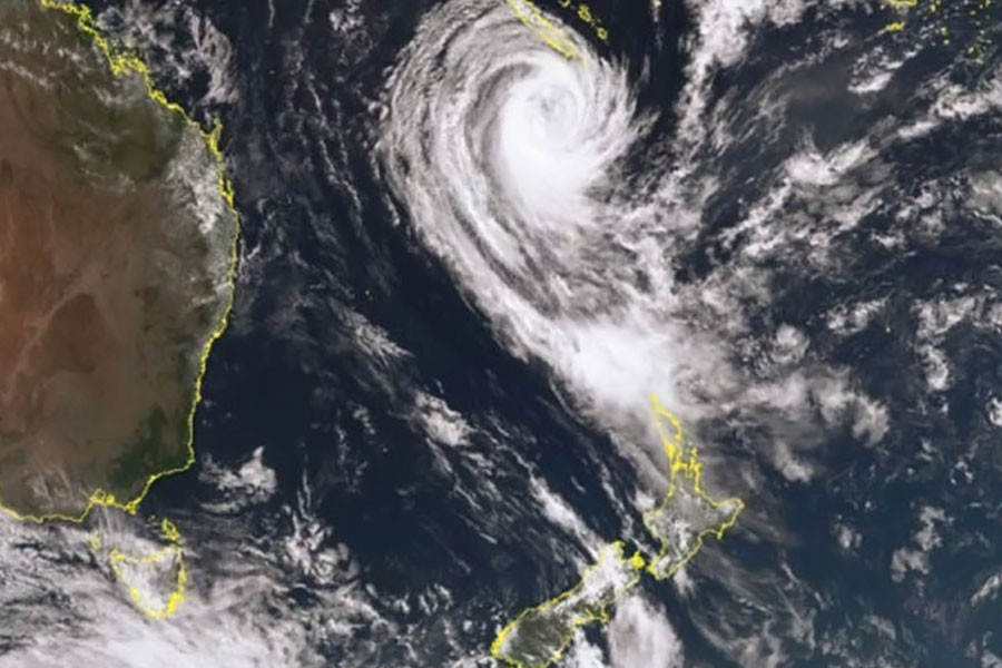 Satellite imagery of Cyclone Gita. (Photo: Metservice)