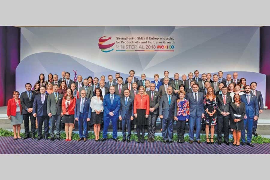 SMEs DRAWING GLOBAL ATTENTION ALTHOUGH WE ARE STILL OBSESSED WITH FDI: Ministers and high-level representatives from 55 OECD member and non-member countries, the European Union and 12 international organisations and associations gathered in Mexico City on February 22-23, 2018 at the OECD Ministerial Conference on SMEs to discuss how to enable SMEs to enhance their contributions to productivity and inclusive growth. —Photo: oecd.org