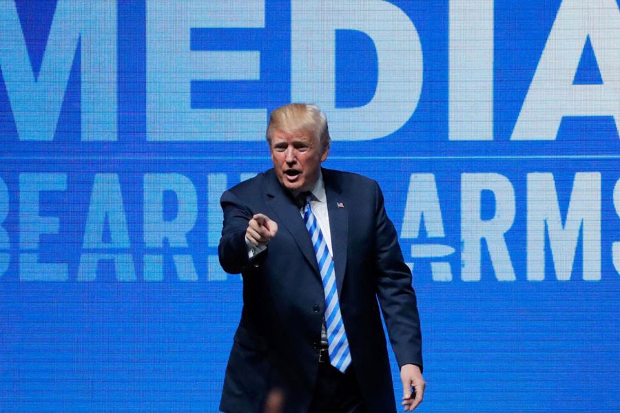 US President Donald Trump sparked anger in France and Britain by suggesting looser gun laws could have helped prevent deadly attacks in Paris in 2015, and linking a wave of knife crime in London to a handgun ban. In a speech to the National Rifle Association (NRA) on Friday, Trump mimicked the shooting of victims in the Paris rampage, and said if civilians had been armed ‘it would have been a whole different story.’ The French government issued its strongest criticism of Trump since he took office, at a time when President Emmanuel Macron has been reinforcing bilateral ties following a state visit, says a Reuters report. “France expresses its firm disapproval of President Trump’s comments about the Paris attacks on Nov 13, 2015 and demands that the memory of the victims be respected,” the foreign office said in a statement. “Every country freely decides on its own laws on carrying firearms, as in other areas. France is proud to be a country where acquiring and carrying firearms is strictly regulated.” Other French politicians including the mayor of Paris took issue with Trump’s comments, after he acted out the scene of the massacre by Islamist assailants at Paris’ Bataclan concert hall, where 90 of the 130 victims of the attacks died. “They took their time and gunned them down one by one. Boom! Come over here. Boom! Come over here. Boom!,” Trump said, using his hands in a gun gesture. Former French president Francois Hollande, who was head of state at the time, said on Twitter that Trump’s comments and antics were ‘shameful’ and ‘obscene’. ‘KNIVES, KNIVES, KNIVES, KNIVES’ Trauma surgeons in London, meanwhile, said Trump had missed the point after, in the same speech, he linked knife crime there to an absence of guns. Comments by Trump have caused upset before in Britain. Relations with Prime Minister Theresa May cooled last year after she criticised him for re-tweeting anti-Islam videos by a British far-right group. Trump, who is due to visit Britain on July 13, told NRA members that a ‘once very prestigious’ London hospital, which he did not name, had become overwhelmed with victims of knife attacks. “They don’t have guns. They have knives and instead there’s blood all over the floors of this hospital,” he said. “They say it’s as bad as a military war zone hospital. Knives, knives, knives, knives,” he added, making stabbing gestures. London suffered a spike in knife crime early this year, and saw more murders during February and March than New York.