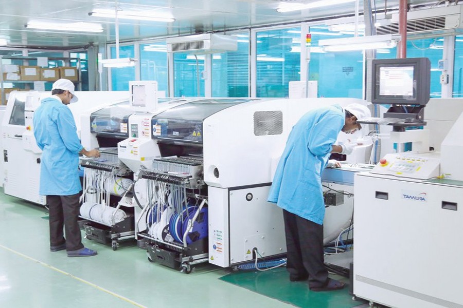 Assembling factory of local mobile brand Walton was launched on October 05, 2017 in Gazipur.