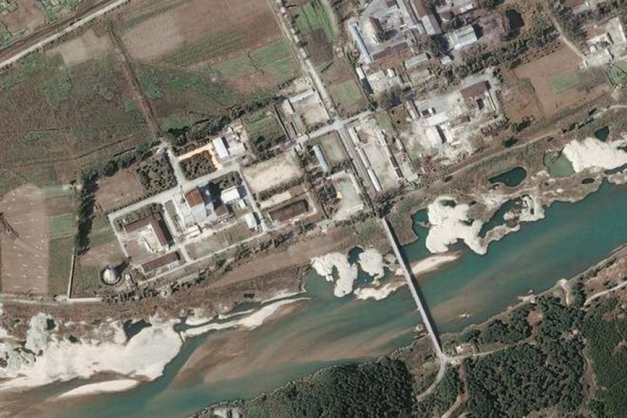 Satellite image from DigitalGlobe shows Yongbyon nuclear reactor, North Korea, collected on September 29, 2004. - Photo: Reuters