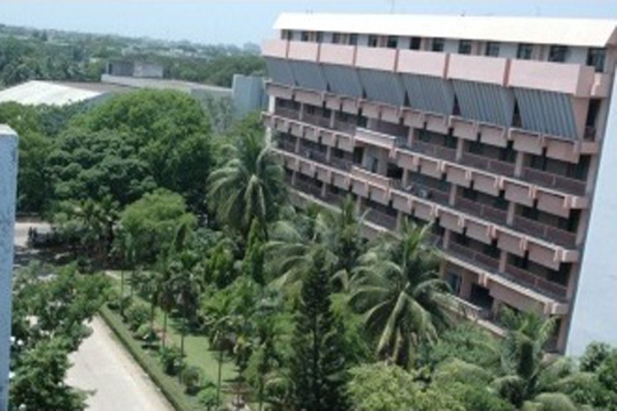 A partial view of BUET campus: Students' struggle for admission to universities is a very common phenomenon in Bangladesh each year