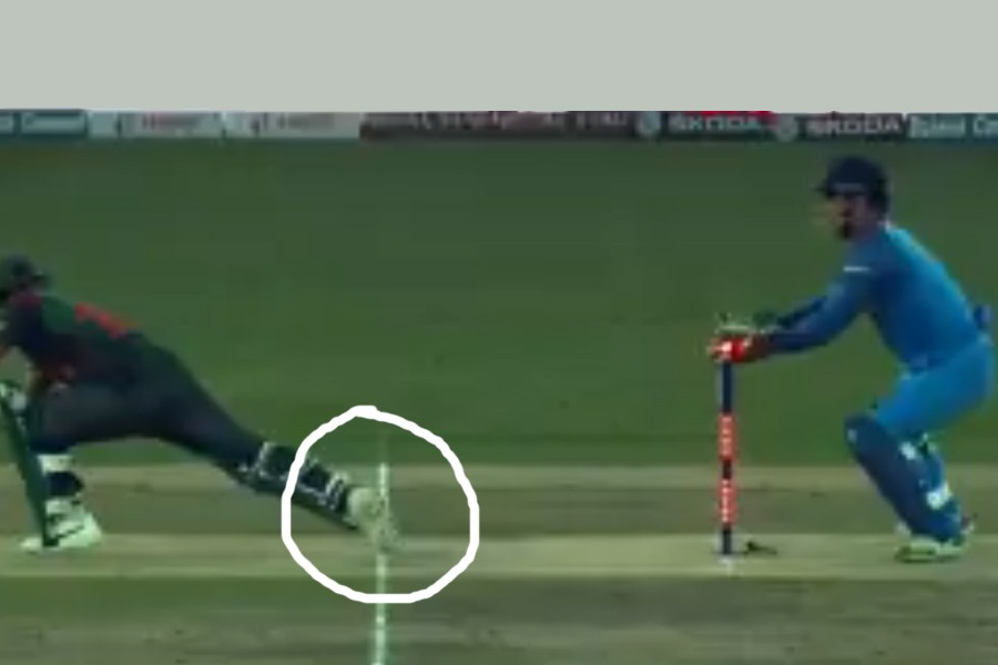 LITON DAS ADJUDGED STUMPED DURING THEIR ASIA CUP FINAL AGAINST INDIA IN DUBAI ON SEPTEMBER 28, 2018: "TV replays were shown from as many angles as possible. None showed what was needed to give Liton out; that his back foot was clearly outside the line. The law states that if a batsman is not unquestionably out and if there is even the slightest doubt about his possible dismissal, the benefit should go to him."