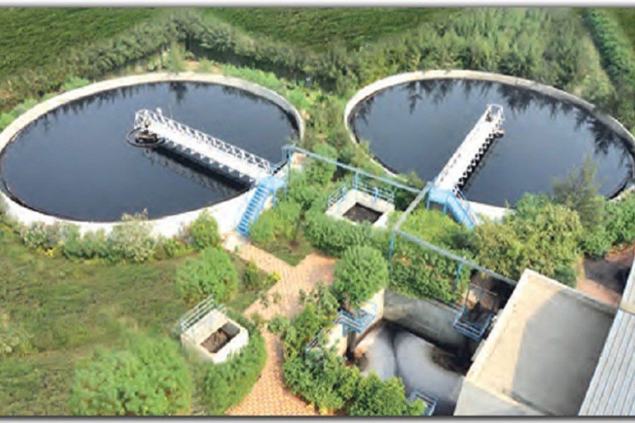 An effluent treatment plant is seen in this collected photo used for representational purpose only