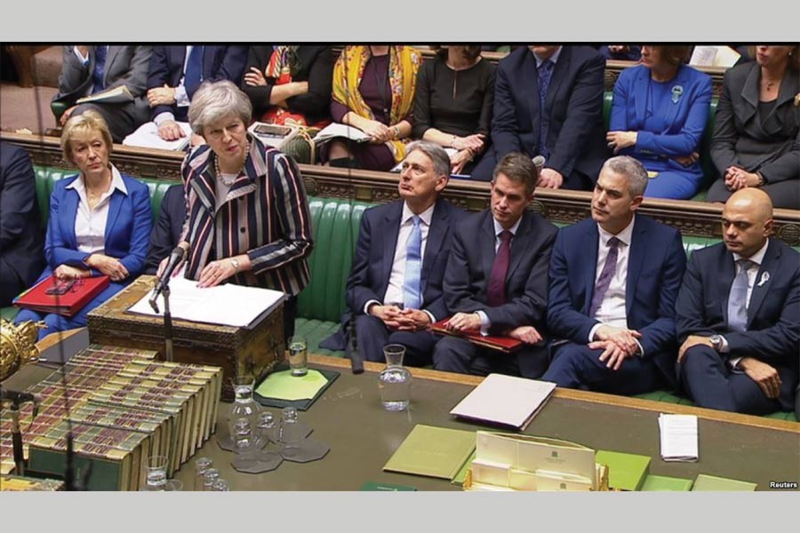 Britain's Prime Minister Theresa May makes a statement in the House of Commons, London, Britain on November. 26, 2018: British MPs to vote on Brexit deal on December 11, 2018. —Photo: Reuters
