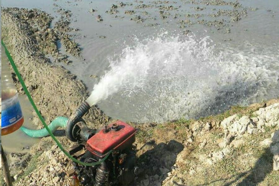 A plot of land being readied for Boro paddy farming in Derai upazila of Sunamganj district — FE Photo