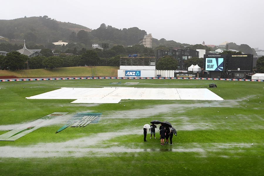 Rain washed out the opening day’s play of the second Test between Bangladesh and New Zealand at the Basin Reserve in Wellington on Friday — Internet