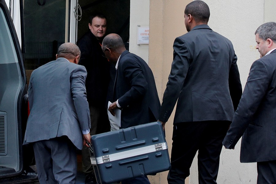 A case containing the data recorders from Ethiopian Airlines Flight 302 was delivered to France’s air accident investigation agency last week — Reuters photo