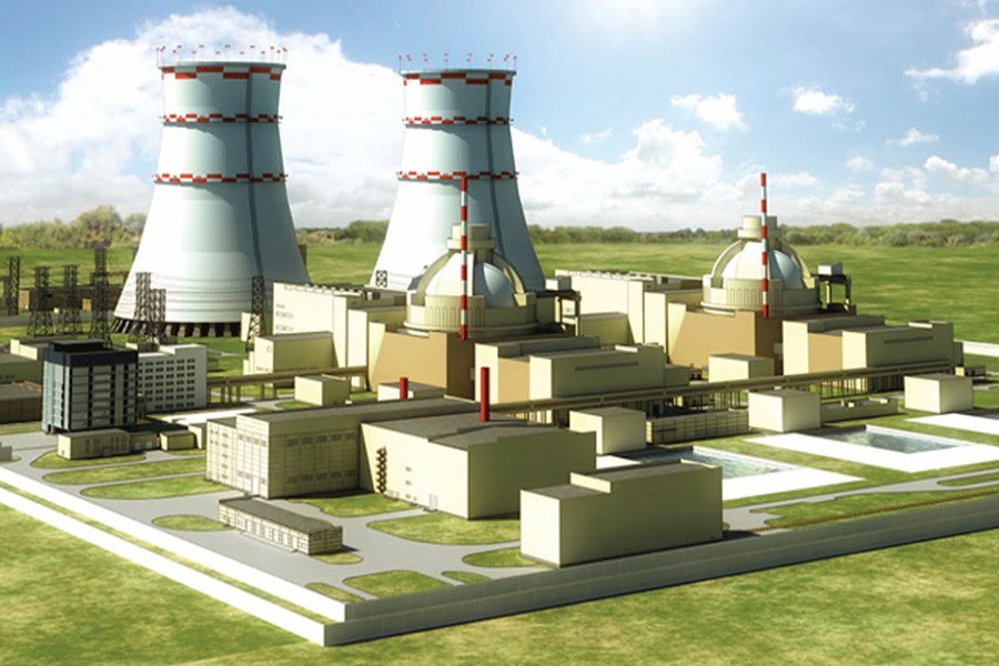 Artist’s view of Rooppur nuclear power plant — Focus Bangla
