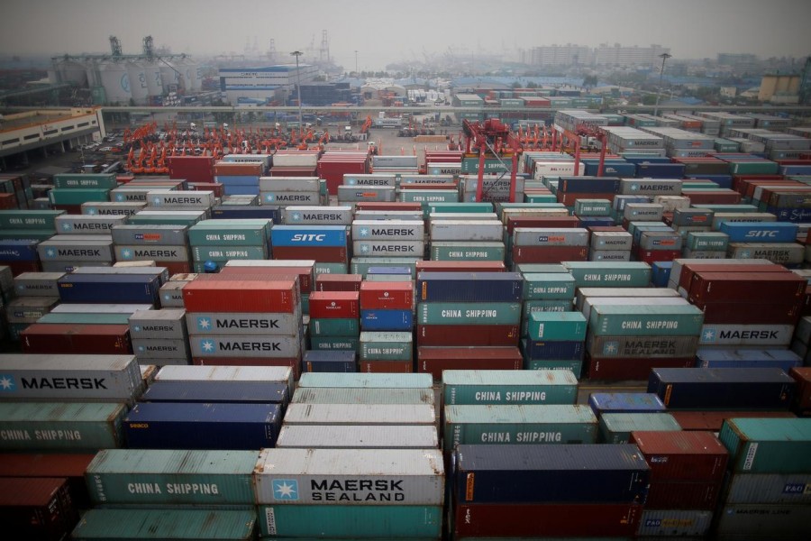 FILE PHOTO: A container terminal is seen at Incheon port in Incheon, South Korea, May 26, 2016. REUTERS/Kim Hong-Ji/File Photo