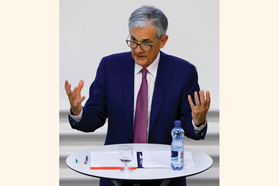 US Federal Reserve Chairman Jerome Powell speaks during the "The Economic Outlook and Monetary Policy" panel discussion hosted by the Swiss Institute of International Studies at the University of Zurich in Zurich, Switzerland September 06, 2019. —Photo: Reuters