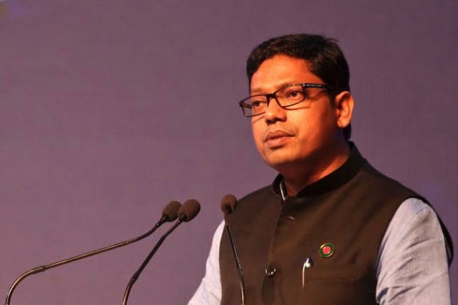 File photo of State Minister for Information and Communication Technology (ICT) Zunaid Ahmed Palak. (UNB)