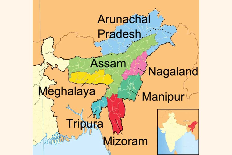 India's Seven Sisters States — The Internet