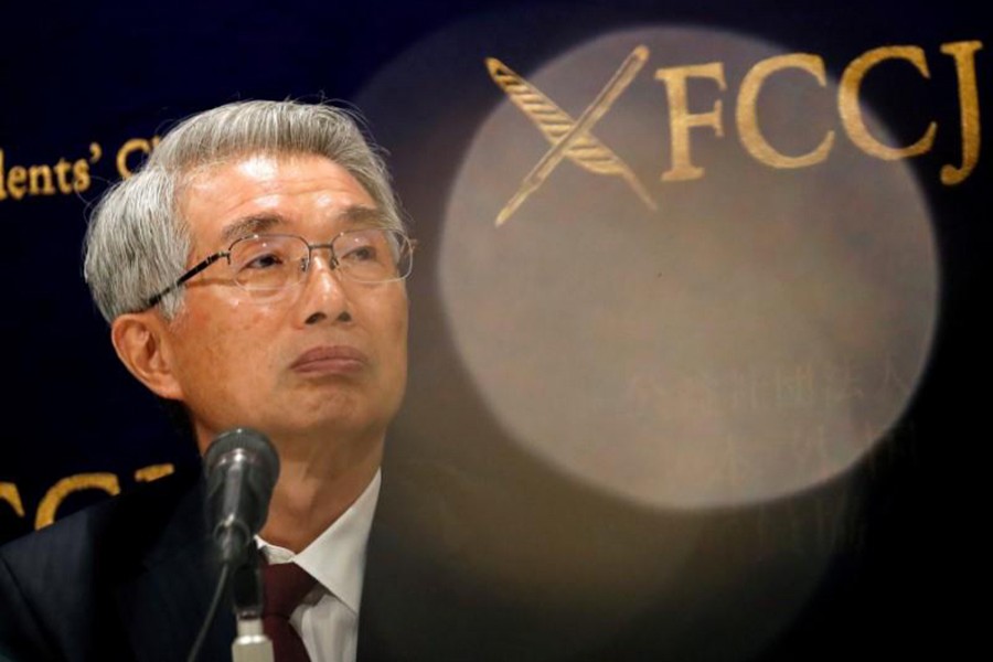 Junichiro Hironaka, chief lawyer of the ousted Nissan Motor Co Ltd chairman Carlos Ghosn, attends a news conference in Tokyo, Japan on March 4, 2019 — Reuters/Files