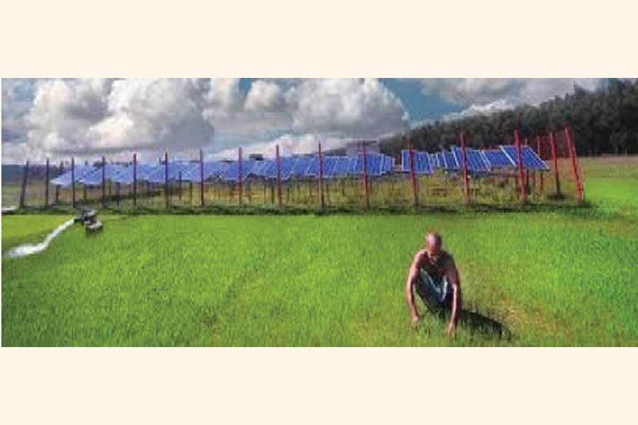 Solar-based irrigation systems are innovative and environment-friendly solution for the agro-based economy of Bangladesh. —Credit: idcol.org