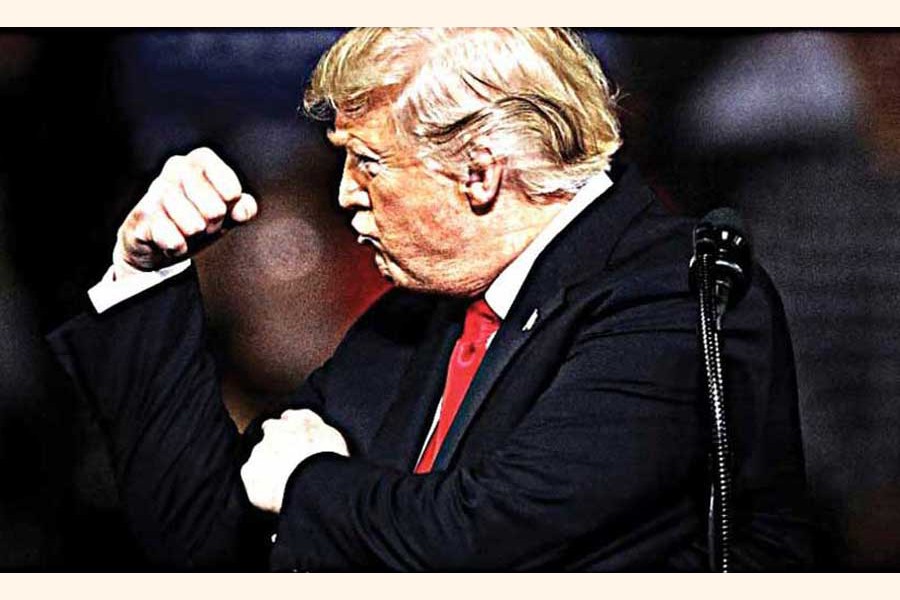 Trump unbound? —Photo: Charlie Riedel/AP; Graphic Enhancement: PW