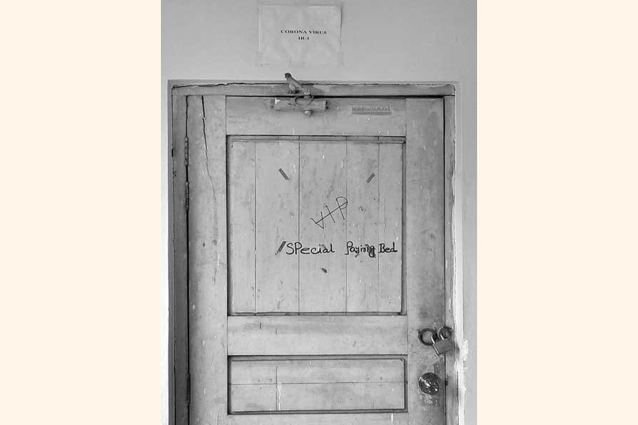 A room of the National Institute of Diseases of the Chest and Hospital (NIDCH) has been turned into isolation unit for COVID-19 patients — FE photo