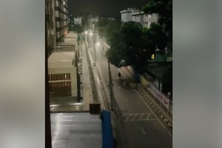 A view of the Tolarbagh neighbourhood from where two people have died in as many days from the coronavirus. — bdnews24.com