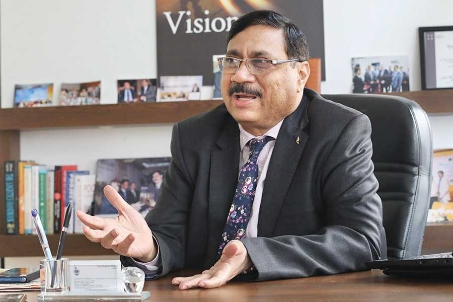President of American Chamber of Commerce (AmChem) in Bangladesh Syed Ershad Ahmed is seen in the image. — FE Photo