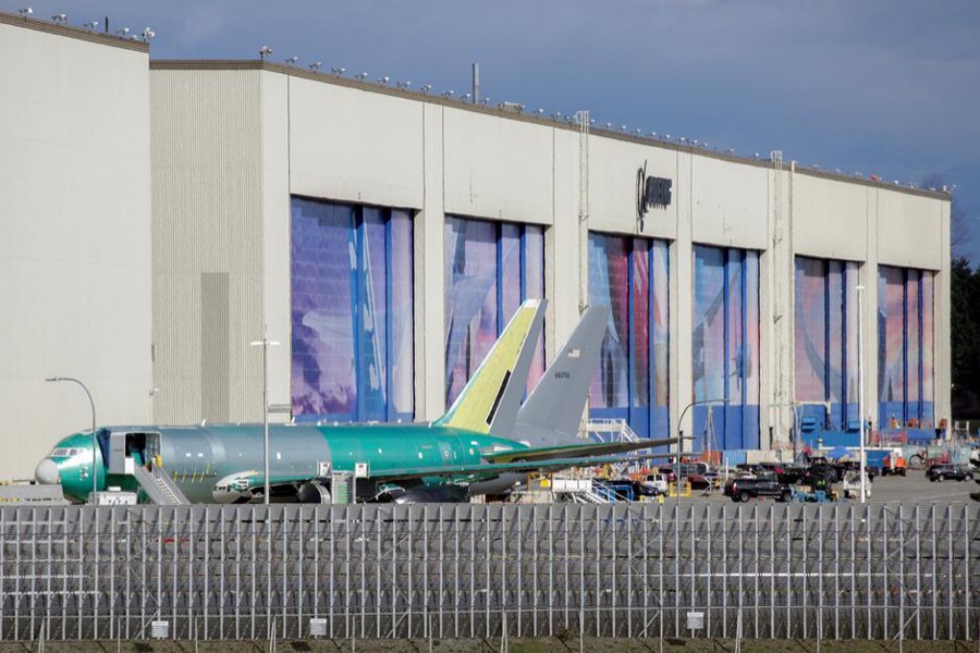 The Boeing Everett Factory is pictured after Boeing announced a temporary suspension of production operations at its Puget Sound area facilities, during the coronavirus disease (COVID-19) outbreak, in Everett, Washington, US on March 23, 2020 — Reuters/Files