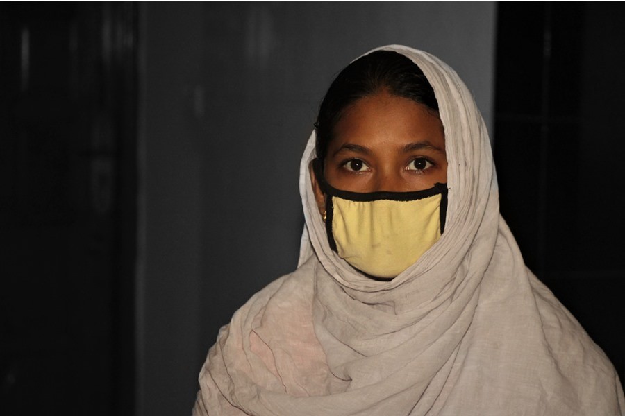 Aleya Begum, a victim of domestic violence. — Photo courtesy: BNSK