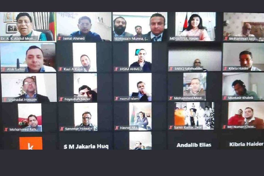 Foreign Minister Dr AK Abdul Momen made the call while holding a videoconference with expatriate Bangladeshis residing in different cities of Ireland on Thursday