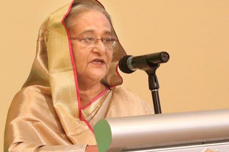 File photo of Prime Minister Sheikh Hasina . (Collected)
