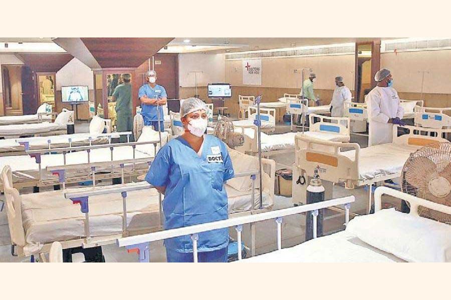 Inside a hospital in New Delhi, India during Covid-19