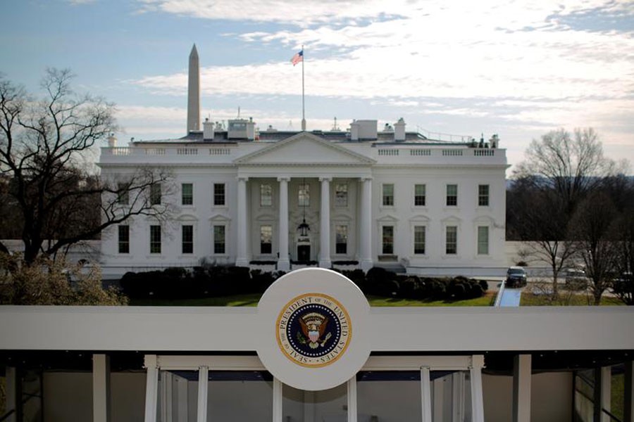 A reviewing stand is seen outside of the White House for the upcoming presidential inauguration in Washington, U.S — Photo: Reuters