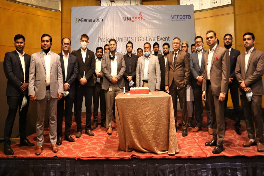 Guests seen in the event where eGeneration announced successful go-live implementation of SAP for UNIGAS, a concern of Unitex group.